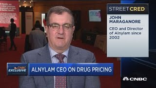 Alnylam CEO on drug prices Has to be some type of reward for innovator at the end [upl. by Alboran352]