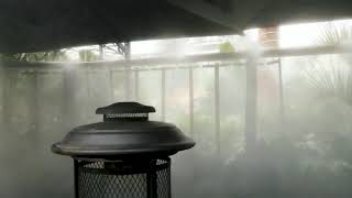 Patio misting systems  Nebufly Fog Misting System [upl. by Ultan]