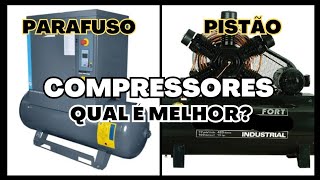 COMPRESSOR PARAFUSO ou COMPRESSOR PISTÃO  Qual é o melhor [upl. by Merell]