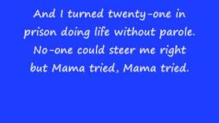 merle haggard mama tried w lyrics [upl. by Doralyn573]