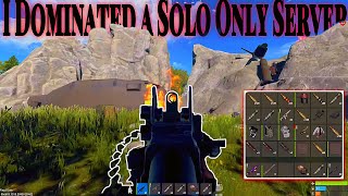 I Dominated a Solo Only Server  Rust Console [upl. by Kcirderf]