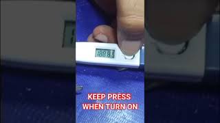 how change the unit of THERMOMETER from celsius to fahrenheit body temperature measuring meter [upl. by Winna955]