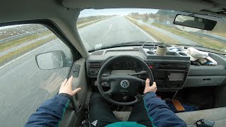 VW Transporter T4 25 liter TDi  2002 Edition  POV Drive Around in Old Diesel  Wanna See Autos [upl. by Einram622]