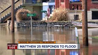 Matthew 25 Ministries handing out supplies to flood victims along Ohio River [upl. by Pattin551]