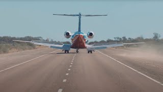 RFDS SANT  RFDS MediJet 24 Highway Landing  RFDS x SAPOL [upl. by Aninaj]