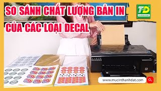 So Sánh Các Loại Giấy In Decal A4  Giấy In Decal Tem Nhãn [upl. by Leonor864]