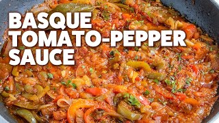 How to Make Piperade Delicious Basque Pepper Sauce [upl. by Gem844]