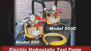 Electric Hydrostatic Test Pump Demo  Reed Manufacturing [upl. by Kenimod]