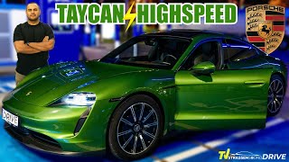 PORSCHE TAYCAN  Topspeed Test 259 KMH ⚡ Wie lange hält der Akku Autobahn 100 🔋 1 🪫 Drive [upl. by Eenhat158]