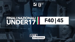 FINALI CAMPIONATI ITALIANI U17 2024  F 4045 [upl. by Wie94]