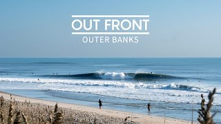 One Surfer Paddling Big Waves and Strong Current at Croatan in Virginia Beach [upl. by Pacheco635]