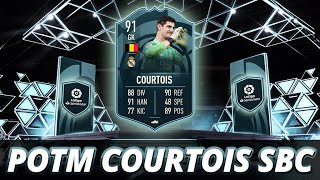 POTM COURTOIS SBC FIFA 22 CHEAPEST SOLUTION  NO LOYALTY [upl. by Tijnar202]