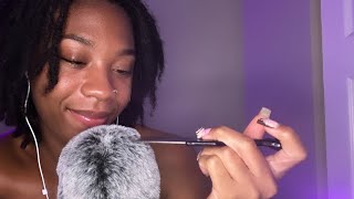 ASMR Mic Scratchingg for Sleep 😴 Fluffy vs NonFluffy Mic Cover [upl. by Newby]