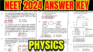 NEET 2024 PHYSICS Question Paper with Answer Key  ERRORLESS [upl. by Aniral555]