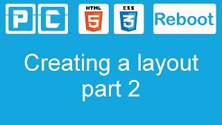 HTML5 and CSS3 beginners tutorial 35  creating a website layout part 2 [upl. by Warwick]