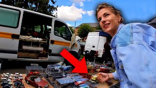 Met mijn Vriendin naar de Rommelmarkt in Frankrijk 🇫🇷 Brocante [upl. by Ettesil]