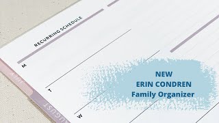 New ERIN CONDREN Family Organizer Planner  Review [upl. by Maia]