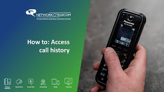 Panasonic Cordless How to access your call history [upl. by Nnylassej436]