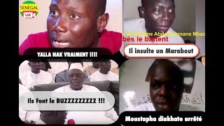 Zapping de la Semaine  il insulte un Marabout  Un lutteur hors pair Moustapha diakhate arrêté [upl. by Noizneb]