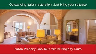 Villa Foce Luxury Italian Property Virtual Tour Best Italian Restoration [upl. by Sinclair]