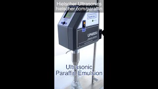 Paraffin Emulsification Using a Hielscher Sonicator UP400St ultrasonic labequipment [upl. by Ylrehs]