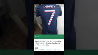 vinted reviews for sellers tshirt ribéry [upl. by Odnomra135]