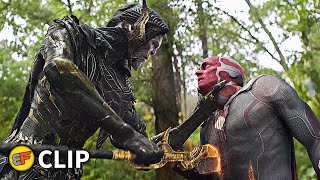 Vision amp Captain America vs Corvus Glaive  Avengers Infinity War 2018 IMAX Movie Clip HD 4K [upl. by Noreht]