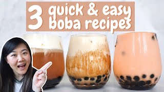 3 QUICK amp EASY BOBA RECIPES THAT YOU NEED TO TRY [upl. by Margetts860]