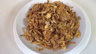 Stir fried salted radish with eggs recipes ไชโป๊วผัดไข่ [upl. by Undine171]