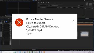 Error Service Render Falled To Export  Edius X Render Error Problem [upl. by Dare]