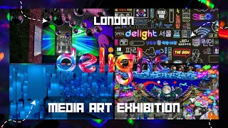 Delight  Media Art Exhibition  Borough Yards  London [upl. by Aehr]