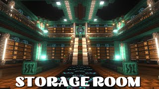 Epic Minecraft Storage Room Tutorial  Ultimate Design and Organization [upl. by Jacenta]