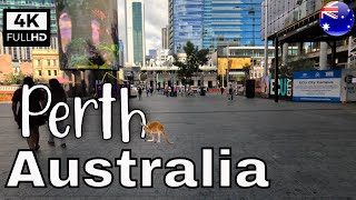 Perth City Tour  Western Australia  4K Walking Tour  Perth Travel Vlog  Western Australia [upl. by Edra]