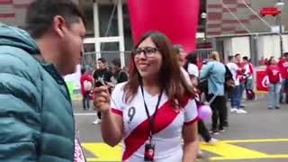 EL HINCHA BESUCON peruano en la previa del partido peru vs escocia [upl. by Atteynad]