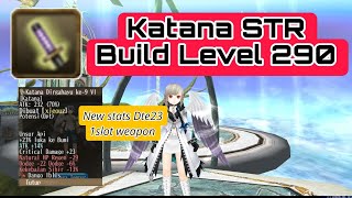 Toram Online  Katana STR Build Cap Lv290 [upl. by Attelliw]