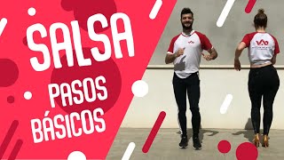 1 Clases de Salsa  Pasos básicos  Aprende a bailar salsa ¡VEN Y BAILA [upl. by Holle]