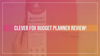 BUDGET PLANNER REVIEW with CLEVER FOX  Giveaway [upl. by Ardnola]