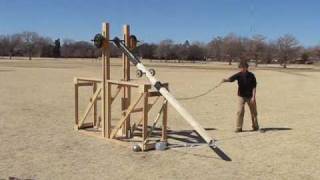 Texas Tech Floating Arm Trebuchet [upl. by Ulysses]