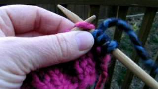 How to add yarn or change colors while knitting [upl. by Goldy]