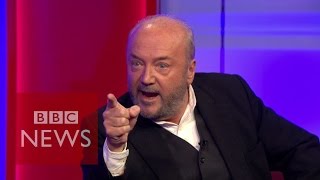 You killed a million people in Iraq George Galloway tells Jacqui Smith  BBC News [upl. by Llednor]