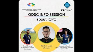 Gdsc El Shorouk Academy programming language C ICPC Info Session [upl. by Stav]