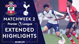 Southampton v Tottenham  PREMIER LEAGUE HIGHLIGHTS  9202020  NBC Sports [upl. by Annoyt]