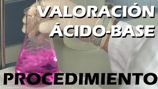 VALORACIÓN ÁCIDOBASE EXPERIMENTAL [upl. by Llenad]