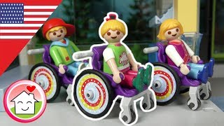 Playmobil english Lena and the School Medical Cadets  The Hauser Family  toys for kids [upl. by Selene]