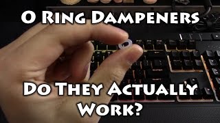 O Ring Dampeners for Mechanical Keyboards Installation and Tests [upl. by Allenaj]