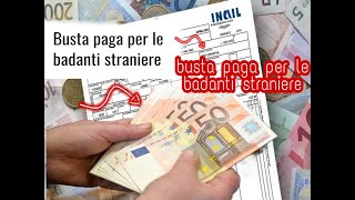 La busta pagaper i colf e domestici I lavoratori domestici come badanti e colf stranieri [upl. by Nick]