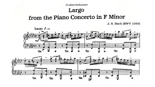 Bach  Kempff Largo Keyboard Concerto in F minor BWV 1056 arr Kempff  Wilhelm Kempff 1955 [upl. by Araccat]