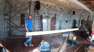 More ceiling craziness Burned tongue and groove install [upl. by Lashoh546]