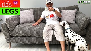 How to fit Legs to a DFS Sofa  DFS Sofa Feet Fitting  DFS Sofa Leg Installation [upl. by Reste]