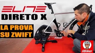 RECENSIONE  Elite Direto X  Come si comporta il rullo interattivo su Zwift [upl. by Garcon]